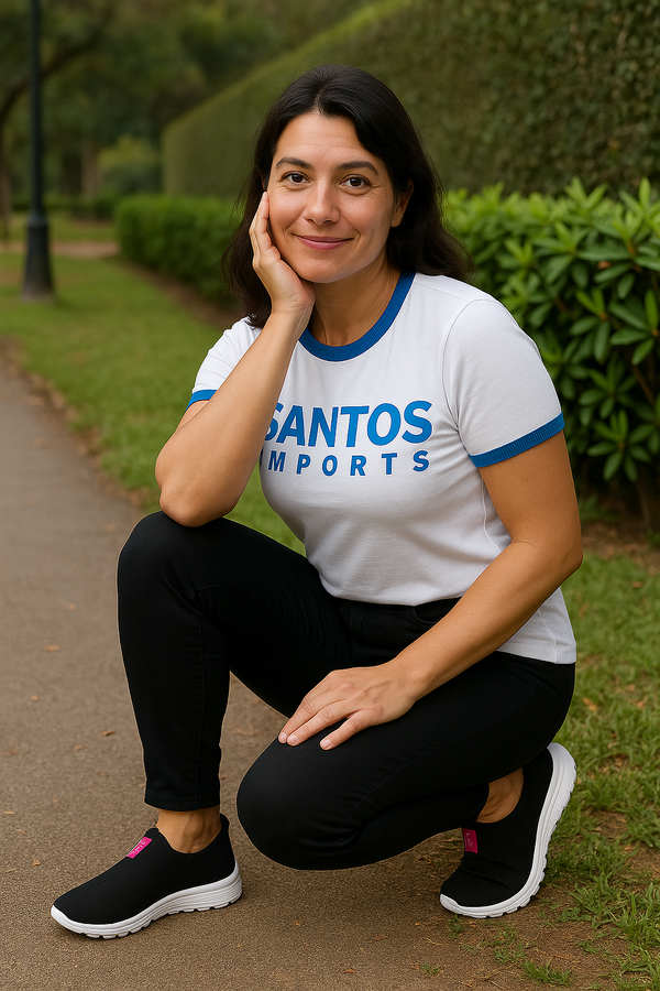 👟💥 Tênis Slip On Esser Runs – Compre 1 e Leve 2!- Tênis Meia Feminino Calce Fácil Academia Botinha Ortopédico Esportivo