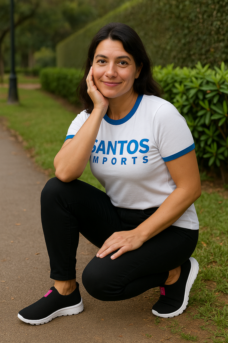 👟💥 Tênis Slip On Esser Runs – Compre 1 e Leve 2!- Tênis Meia Feminino Calce Fácil Academia Botinha Ortopédico Esportivo