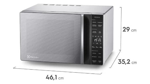 Micro-ondas ME23S 23L Efficient Com Descongelamento Assistido Cor Inox Electrolux 220V