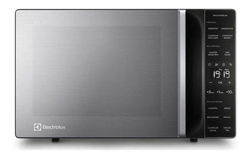 Micro-ondas ME23S 23L Efficient Com Descongelamento Assistido Cor Inox Electrolux 220V