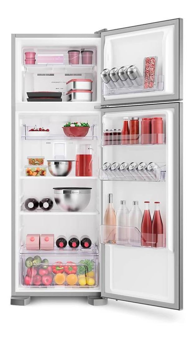 Geladeira frost free Electrolux TF39 inox com freezer 310L 127V