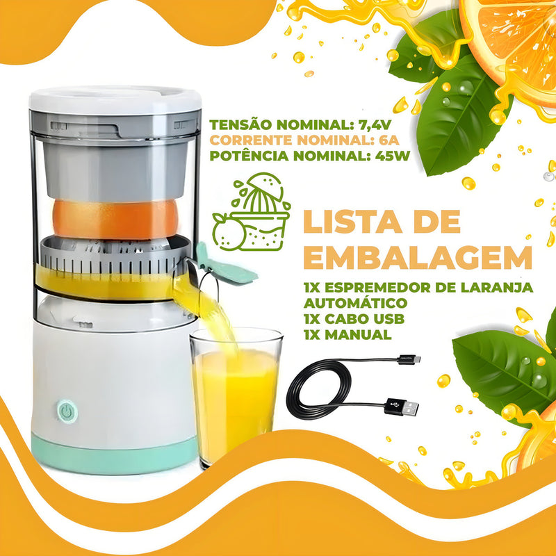 Espremedor Laranja Frutas Suco Mini Automático Elétrico 110V/220V