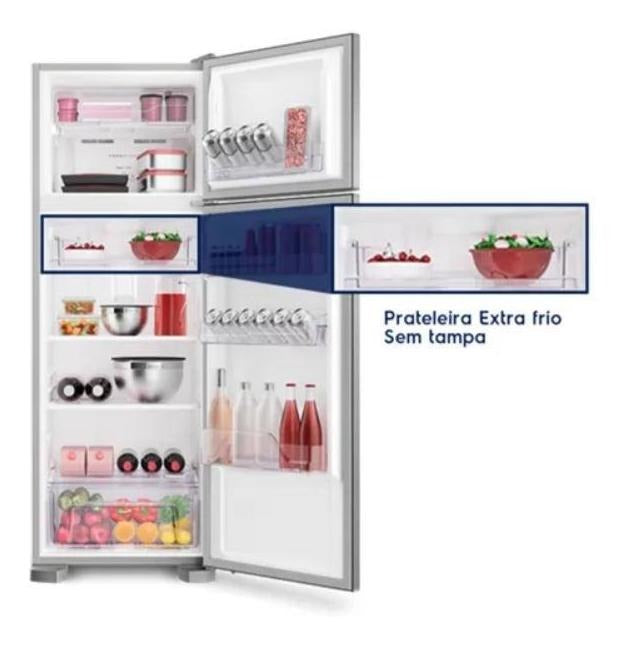 Geladeira frost free Electrolux TF39 inox com freezer 310L 127V