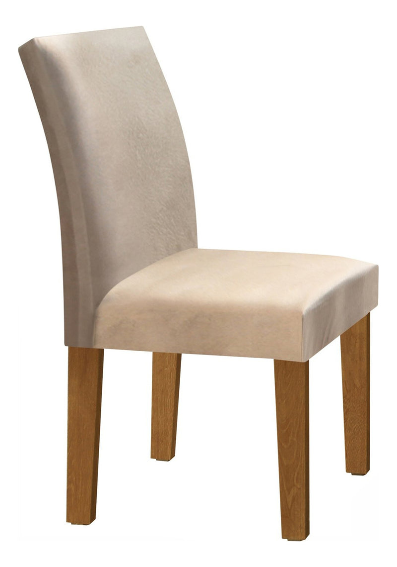Mesa De Jantar Tampo De Vidro 6 Cadeiras Espanha Eb