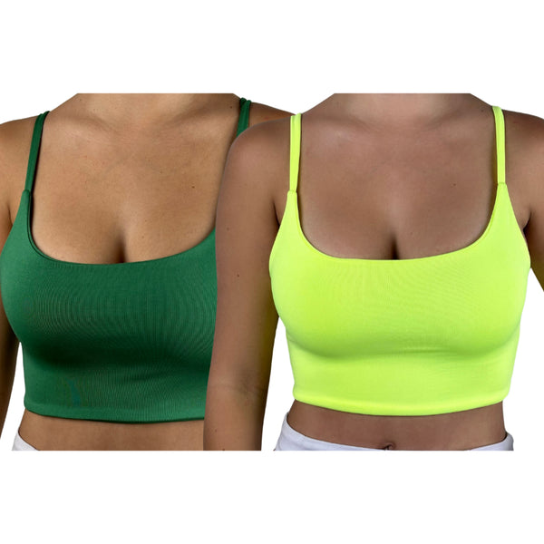 Kit Duo Fit Glam – 2 Tops Cropped Premium Suplex Forrado- Cropped Forrado Academia Feminina Blusa Suplex Varias Cores Liso e Estampados