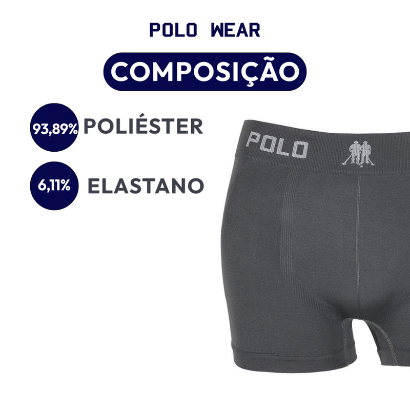 Kit Polo Wear Original – 10 Cuecas Boxer de Microfibra