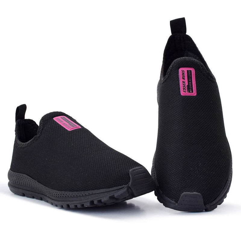 👟💥 Tênis Slip On Esser Runs – Compre 1 e Leve 2!- Tênis Meia Feminino Calce Fácil Academia Botinha Ortopédico Esportivo