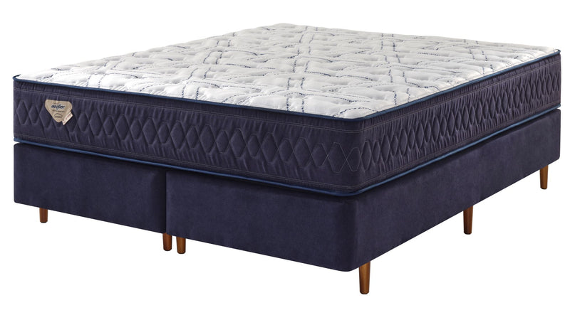 Cama Box Com Colchão Ecoflex  High Density II Com Molas Superlastic