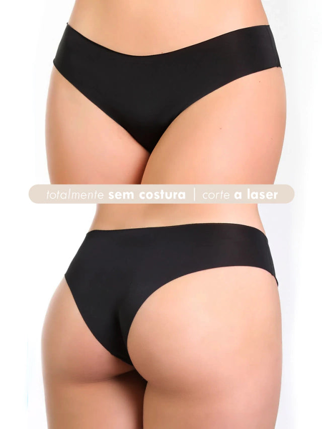 Kit 12 👙 PowerSkin™ - As 12 Calcinhas Que Vão Aposentar Suas Outras Calcinhas - Tanga Corte a Laser Sem Costura com Acabamento Premium