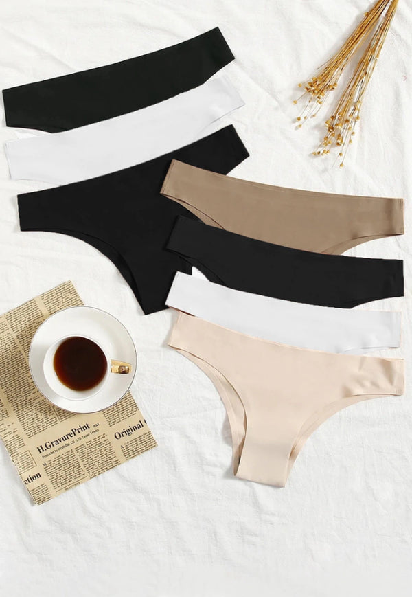 Kit 12 👙 PowerSkin™ - As 12 Calcinhas Que Vão Aposentar Suas Outras Calcinhas - Tanga Corte a Laser Sem Costura com Acabamento Premium