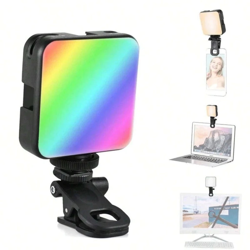 Mini Luz LED Portátil Pro 49 LEDs – Iluminação de Estúdio em Qualquer Lugar